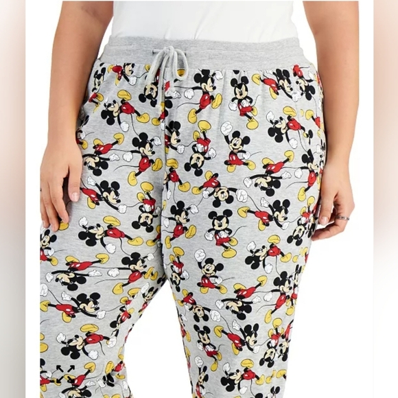Disney Heather Gray Mickey Mouse Pajama Bottoms Size L. - Picture 7 of 8